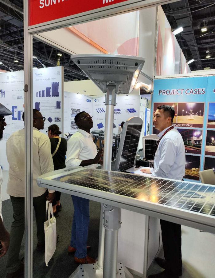 Suntisolar solar street light product demonstration Suntisolar solar street light product demonstration